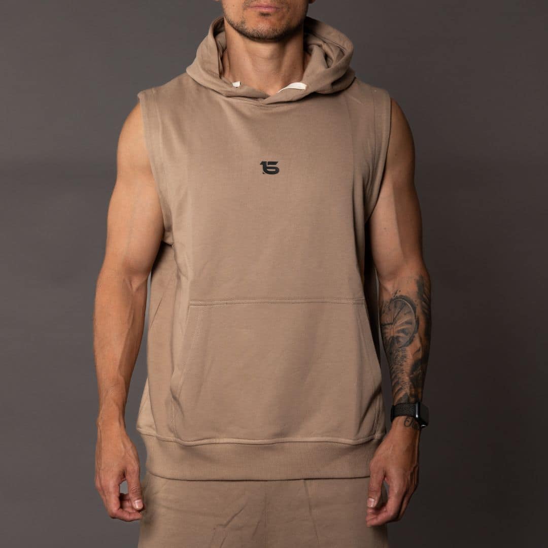 Conjunto de Hoodie sin Mangas y Short para Hombre - Imagen 6