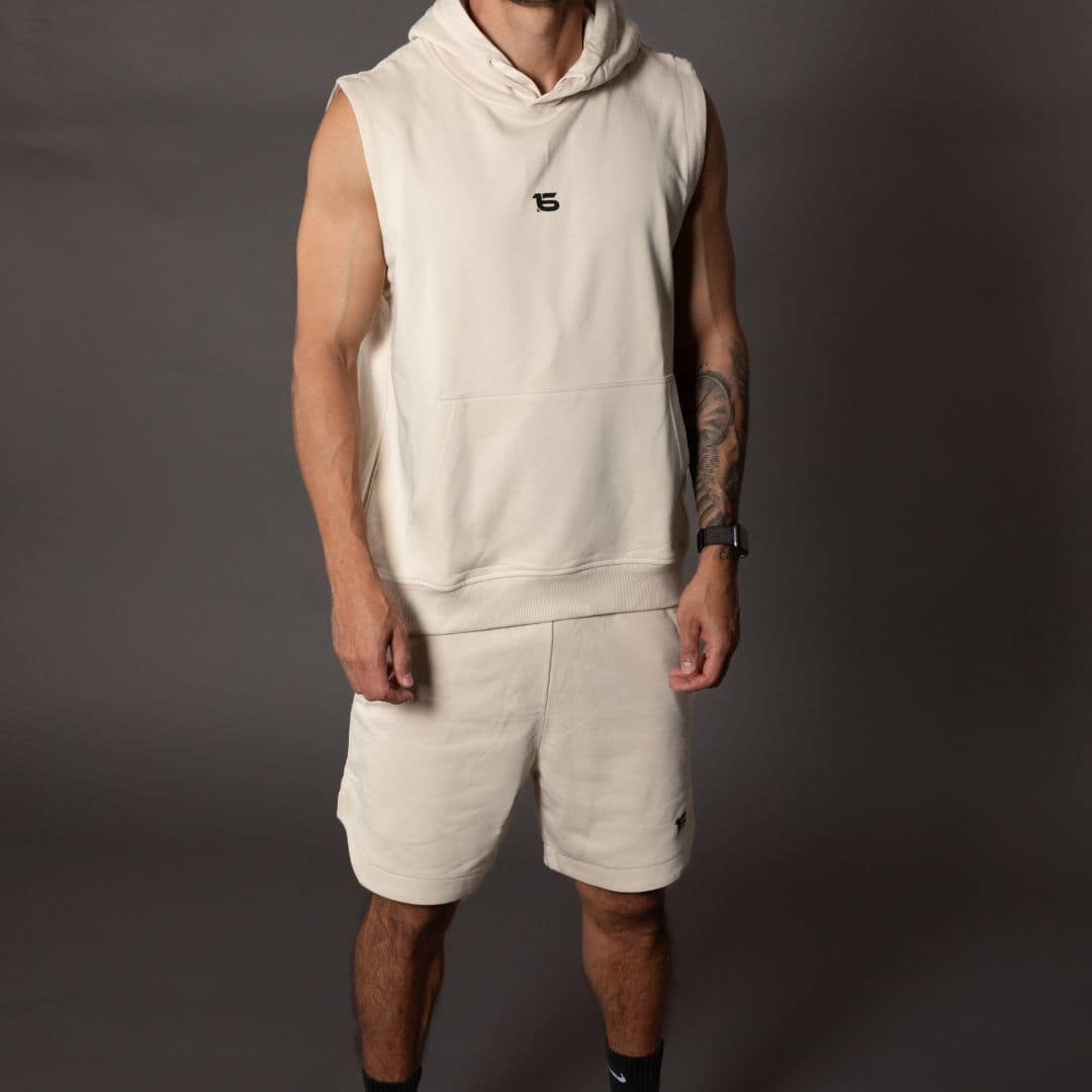 Conjunto de Hoodie sin Mangas y Short para Hombre - Imagen 2