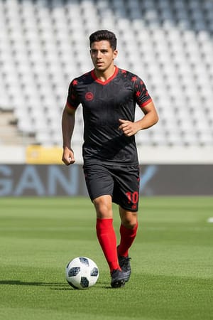 Soccer Uniform Kit – Black Stars (Jersey + Short + Calcetas · Adult / Youth / Kids · Personalizable)